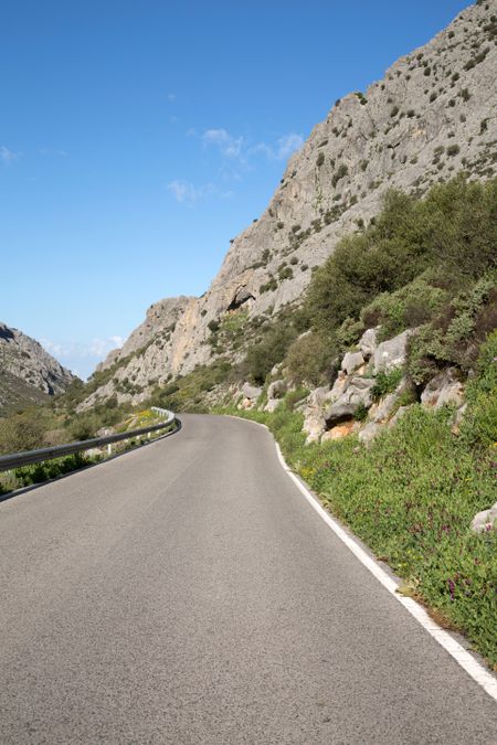 Open Road in Grazalema National Park, Spain