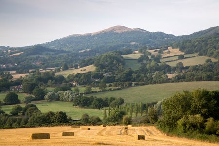 Fields in Malvern Hills, England; UK