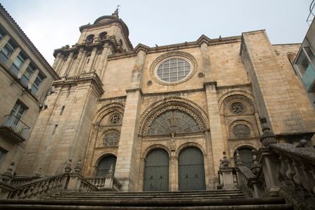 Cathedral Facade in Galicia; Spain