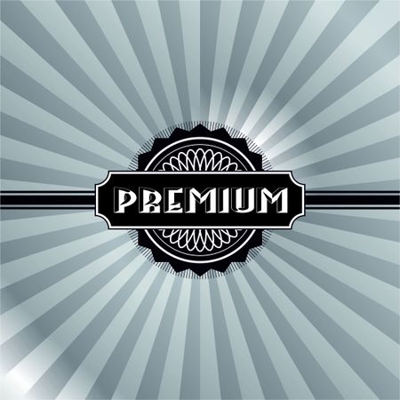 Premium seal with background