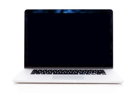Laptop computer - isolated over a white background 