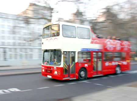 Panned Sightseeing london bus