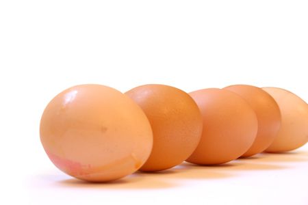 Row of eggs
