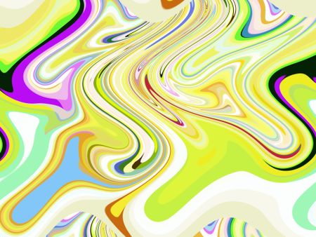 Bright wavy abstract illustration