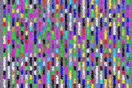 Pointillized summery multicolored abstract with parallelism and chromatic repetition