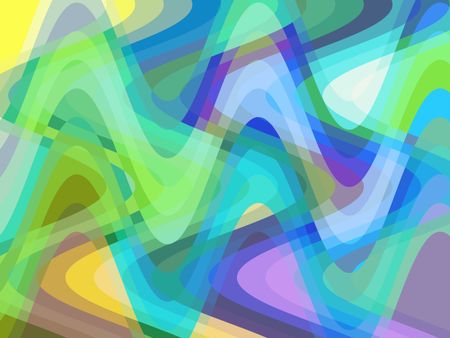 Abstract illustration of pastel sine waves for decoration and background