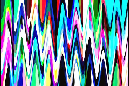 Multicolored abstract of sine waves