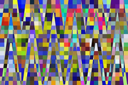 Multicolored mosaic abstract with kaleidoscopic triangular patterns