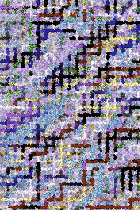 Varicolored abstract of pointillist grid for decoration and background
