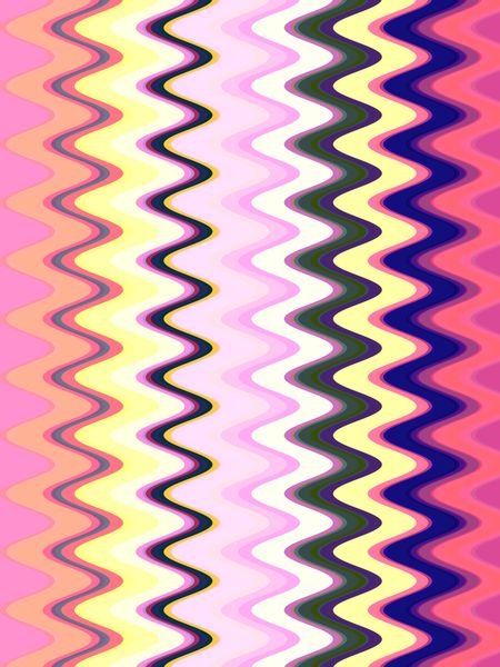 Squiggly geometric abstract of sine waves for decoration or background