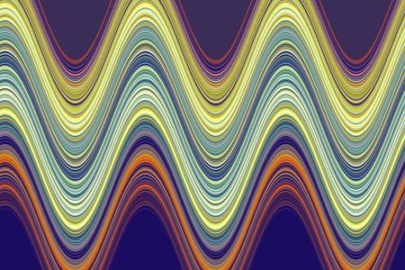 Wavy multicolored abstract for motifs of synergy and variation