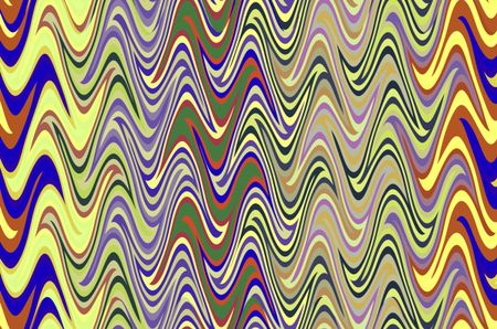 Multicolored abstract with wavy pattern
