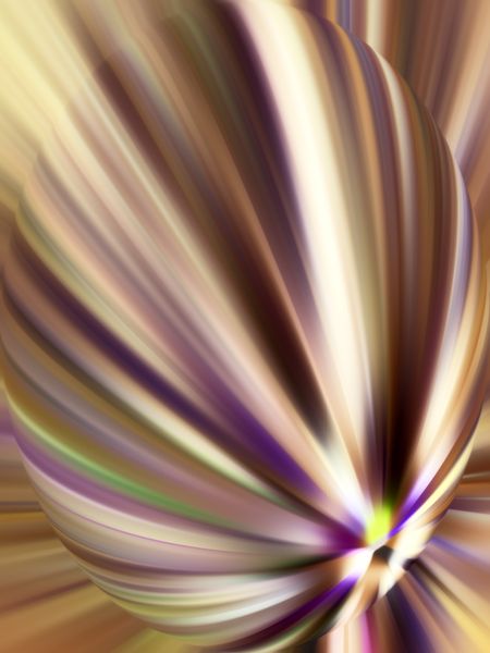 Multicolored abstract of imaginary flower with radial blur