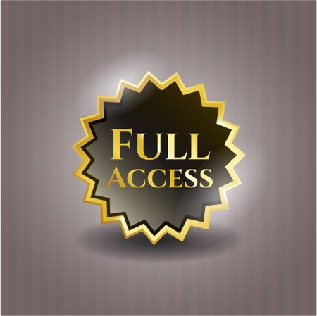 Full access gold shiny badge