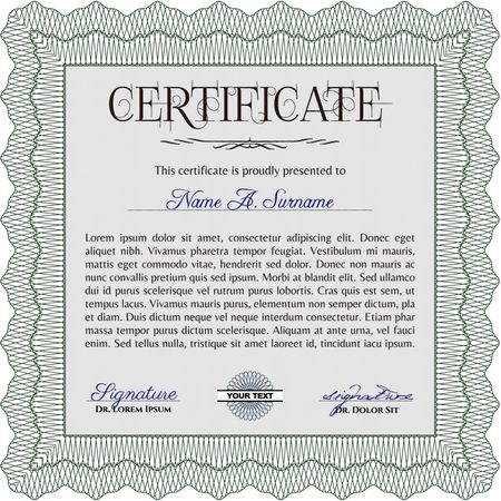 Certificate template or diploma template. Nice design. Customizable, Easy to edit and change colors.Easy to print. 