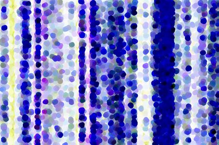 Pointillist abstract of small blobs, many blue, with a columnar orientation, for decoration and background