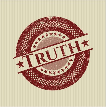 Truth red rubber stamp