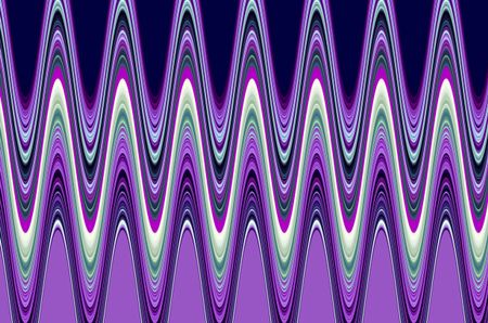 Parti-colored pattern of pink and greenish sine waves for themes of frequency, recurrence, predictability and rhythm in decoration and background