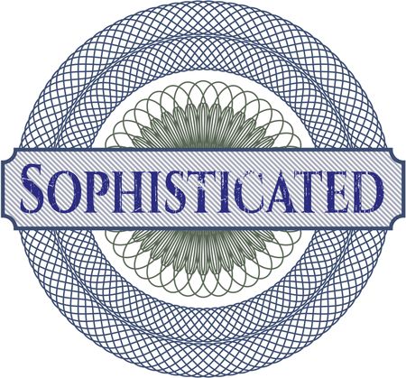 Sophisticated abstract rosette