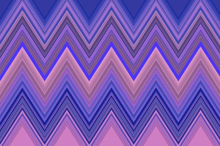 Geometric pattern of zigzags with shades of pink and blue for decoration or background with themes of repetition, regularity, synergy