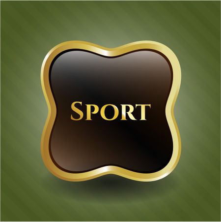 Sport gold shiny emblem