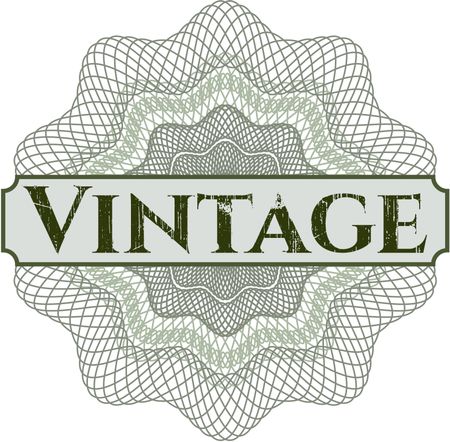 Vintage abstract rosette
