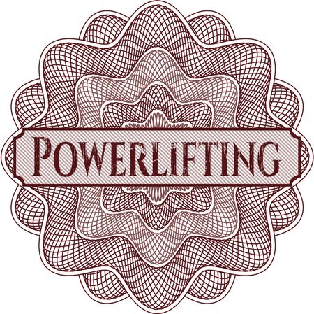 Powerlifting linear rosette