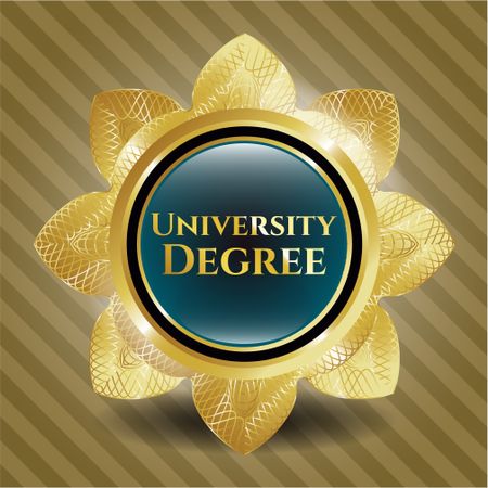 University Degree gold badge