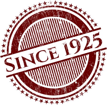 Since 1925 rubber grunge stamp