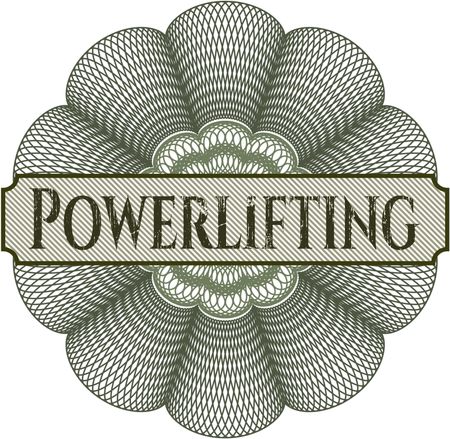 Powerlifting rosette