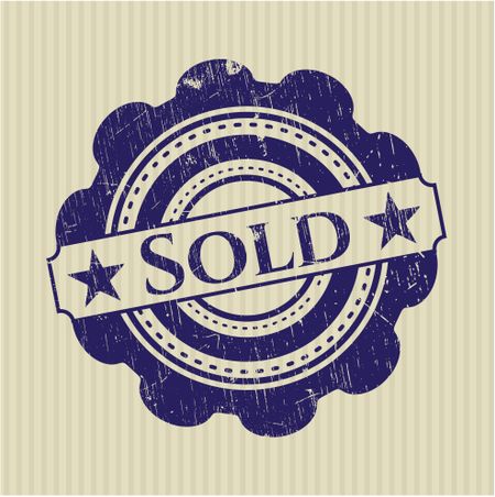 Sold rubber grunge seal