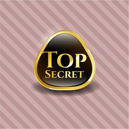 Top Secret gold shiny emblem