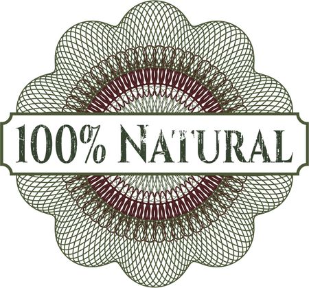 100% Natural abstract rosette