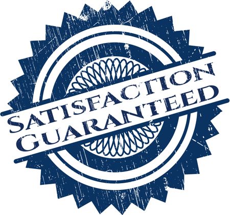 Satisfaction Guaranteed rubber grunge seal