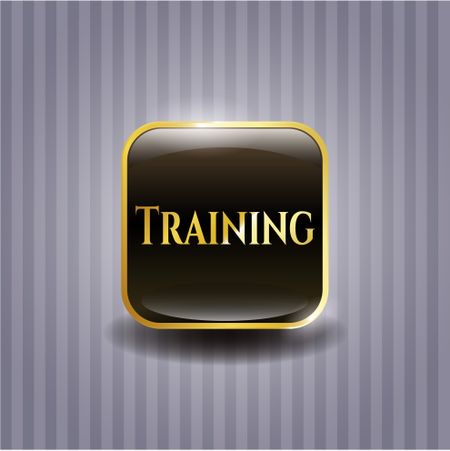 Training gold shiny emblem