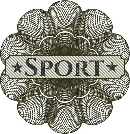 Sport abstract rosette