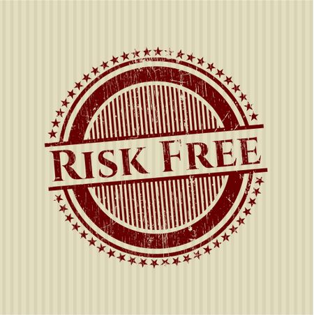 Risk Free rubber grunge stamp