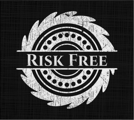 Risk Free written on a blackboard