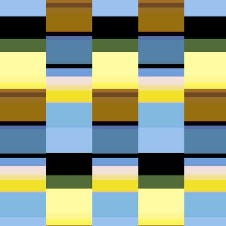 Multicolored abstract of stripes and columns with architectural effect