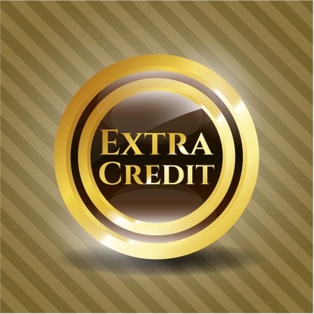 Extra Credit gold shiny badge