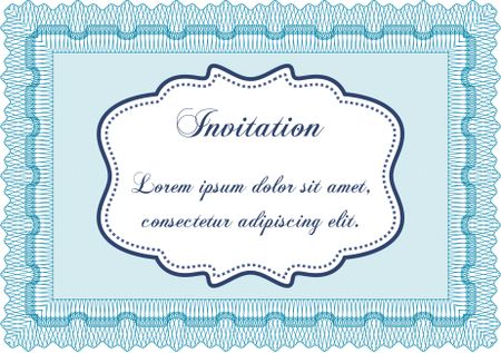 Retro invitation template. Customizable, Easy to edit and change colors.With complex background. Retro design. 