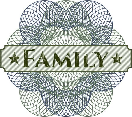 Family abstract rosette