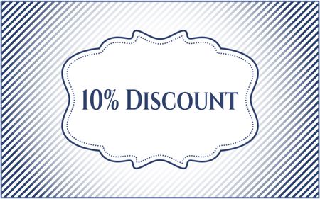 10% Discount card, poster or banner