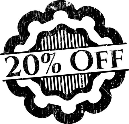 20% Off rubber grunge seal
