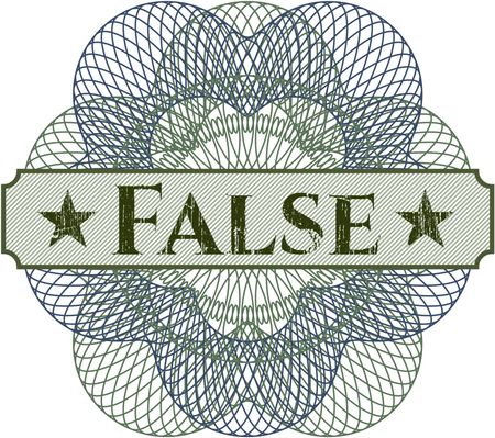 False abstract rosette