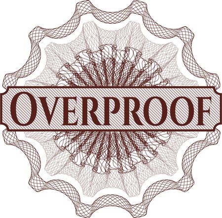Overproof abstract rosette