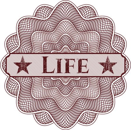 Life abstract linear rosette
