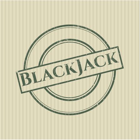 BlackJack grunge stamp