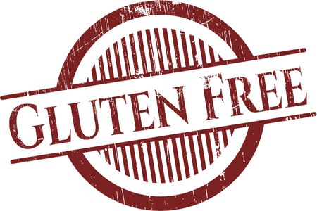 Gluten Free rubber grunge texture stamp