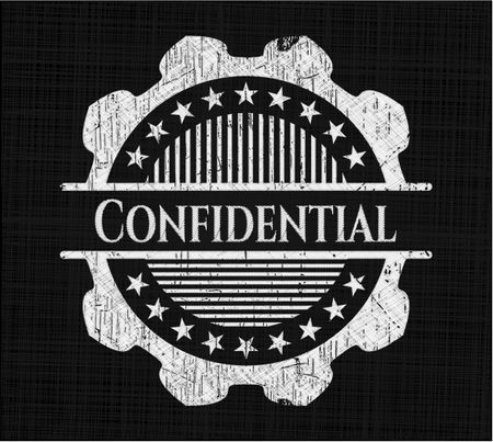 Confidential chalk emblem